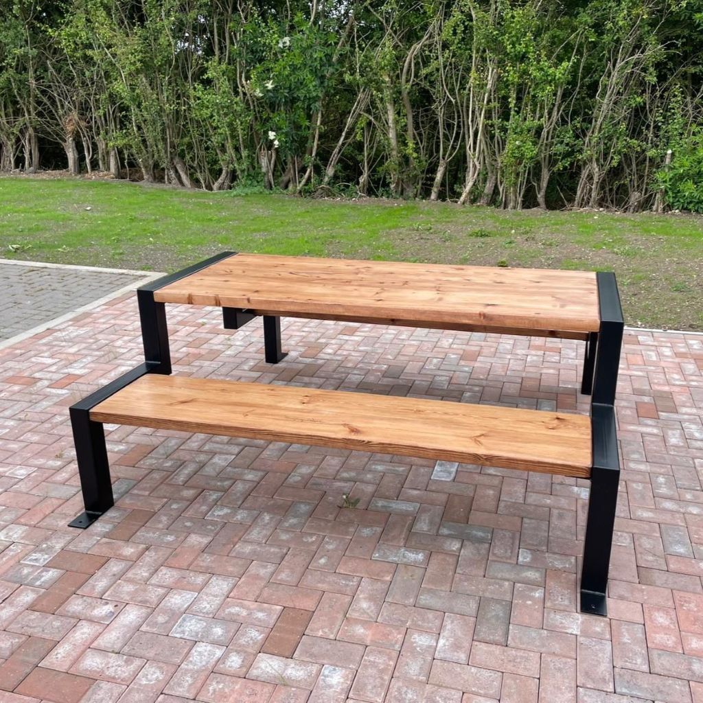 Aztec Picnic Table with Fixed Benches - Image 4