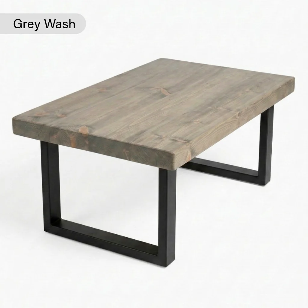 Chunky & Sturdy Handmade Wooden Coffee Table - Image 6