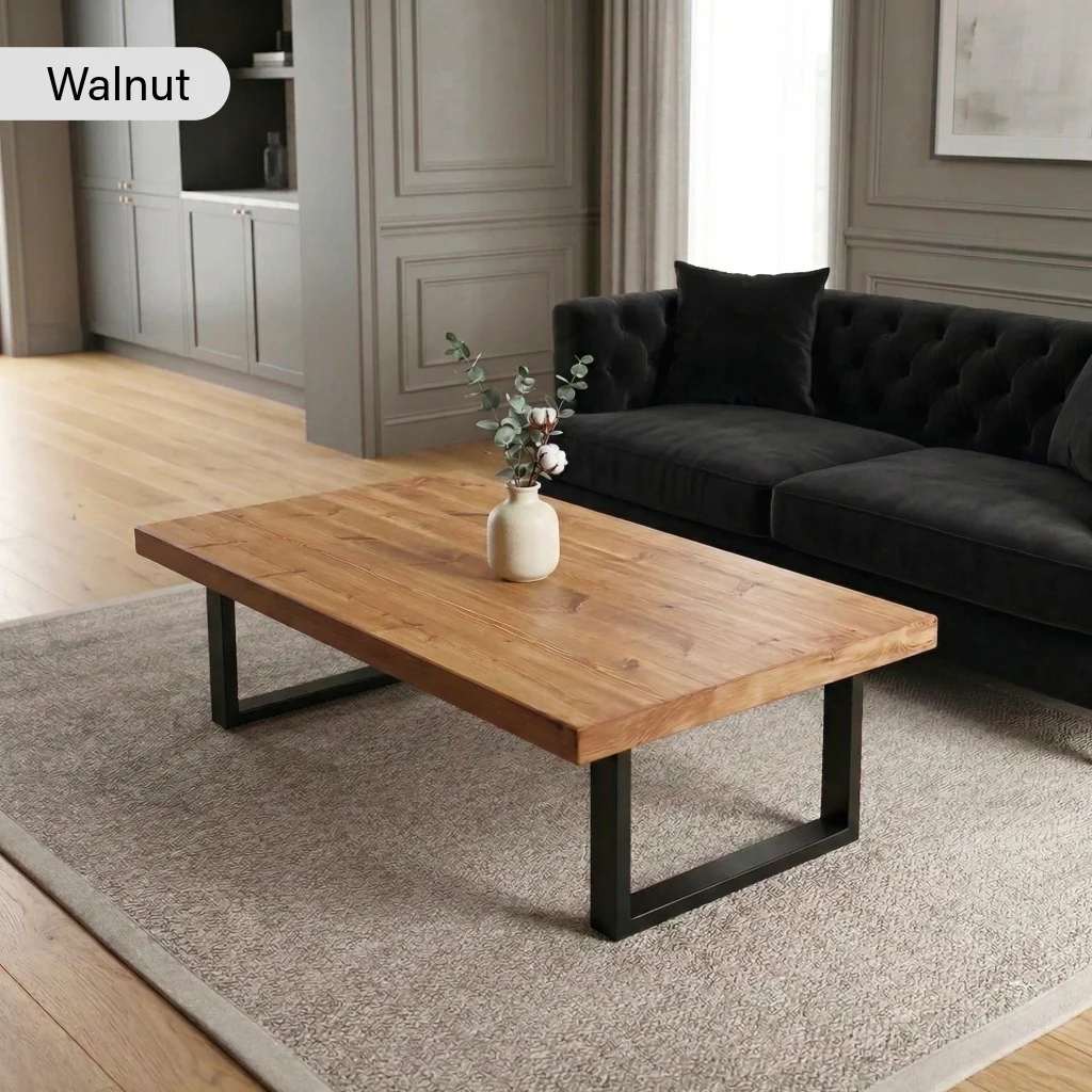 Chunky & Sturdy Handmade Wooden Coffee Table - Image 3