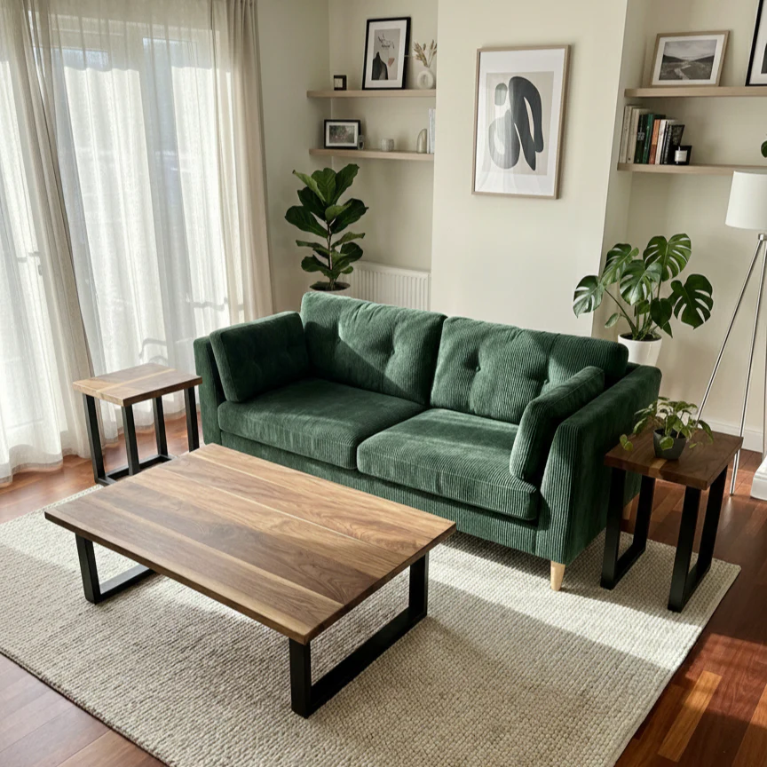 Luxury Walnut Coffee Table - Image 3