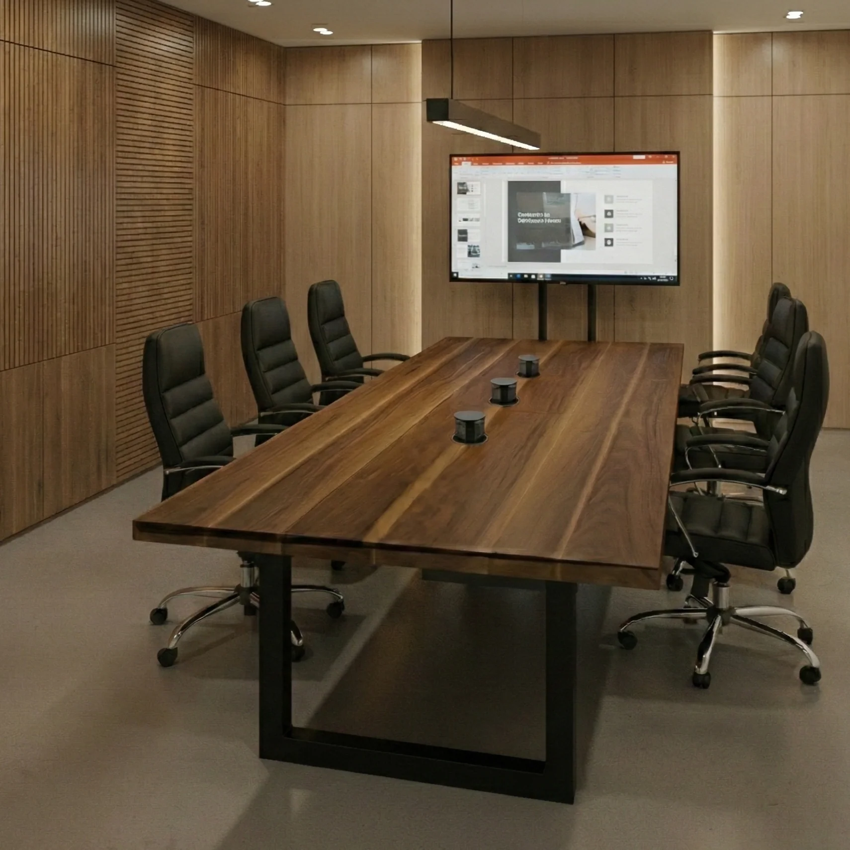 Luxury Walnut Conference Table - Image 4