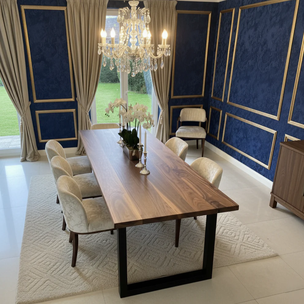 Luxury Walnut Dining Table - Image 5