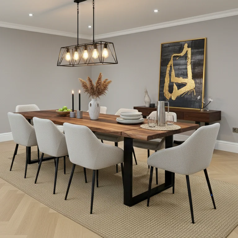 Luxury Walnut Dining Table - Image 7
