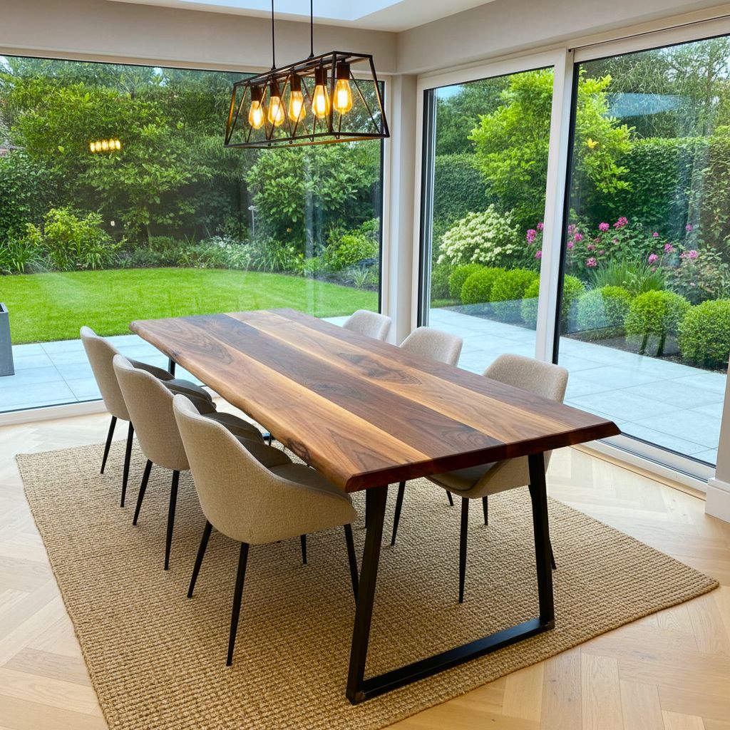 Luxury Walnut Dining Table - Image 6
