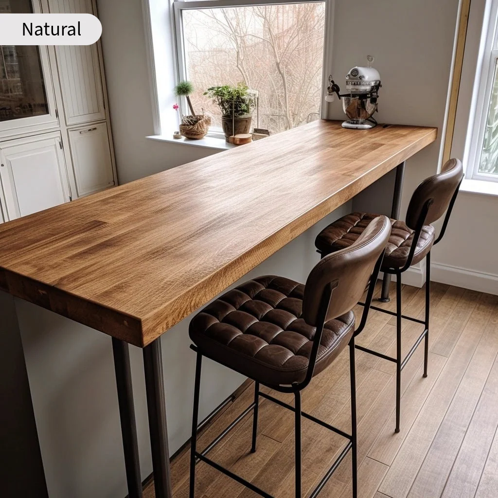 Staved Oak Breakfast Bar - Image 6