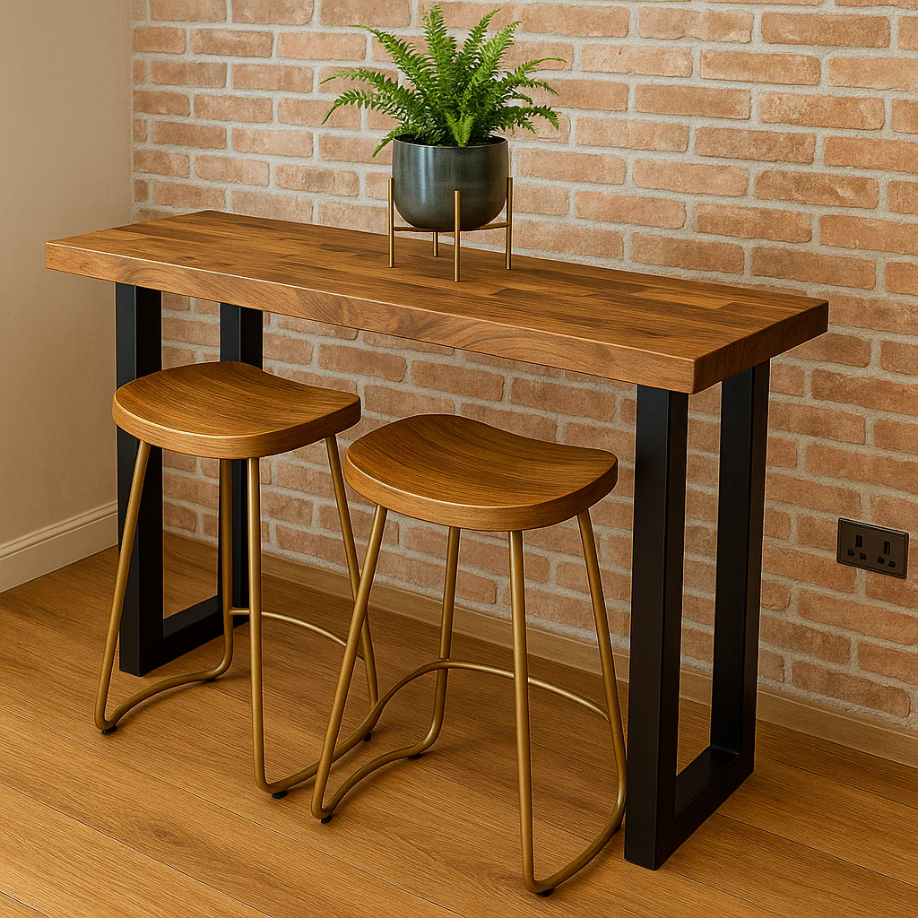 Staved Walnut Breakfast Bar - Image 3