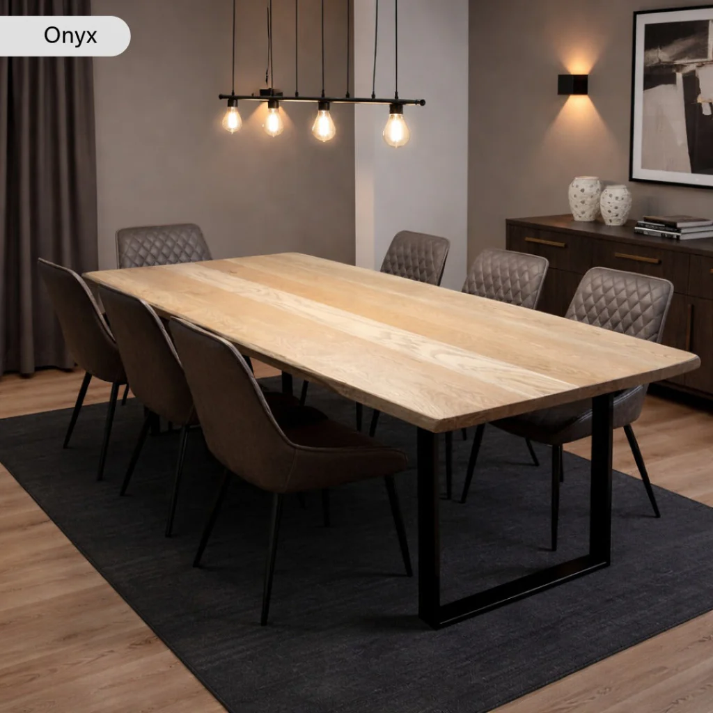 Premium Solid Oak Dining Table - Image 4