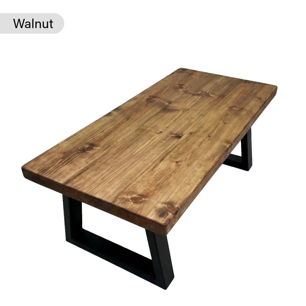 Sleek & Slender Rustic Coffee Table - Image 6