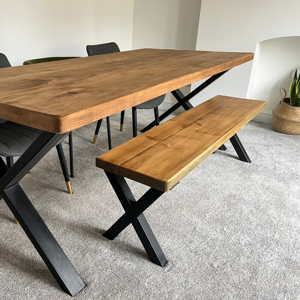 Rustic Industrial Canadian Bench - Image 3