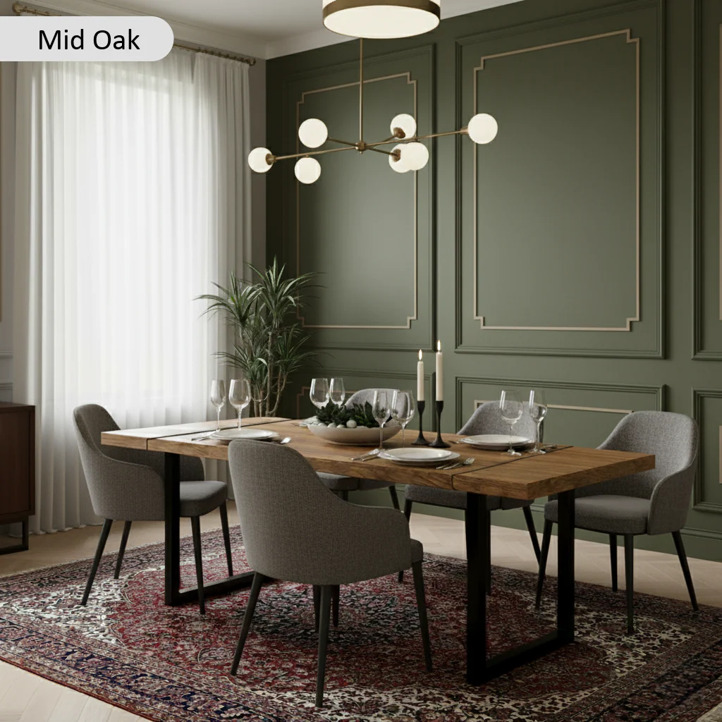 Rustic Industrial Canadian Timber Dining Table - Image 10