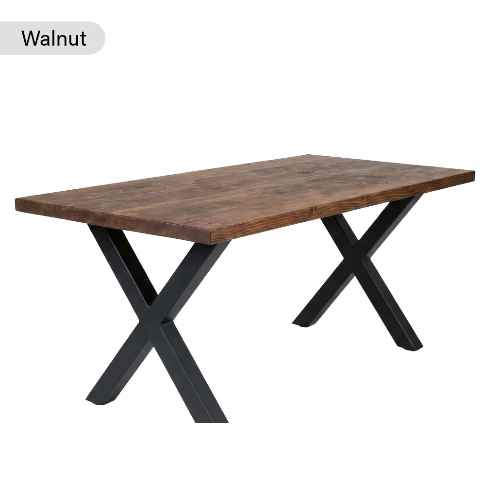 Rustic Industrial Canadian Timber Dining Table - Image 11