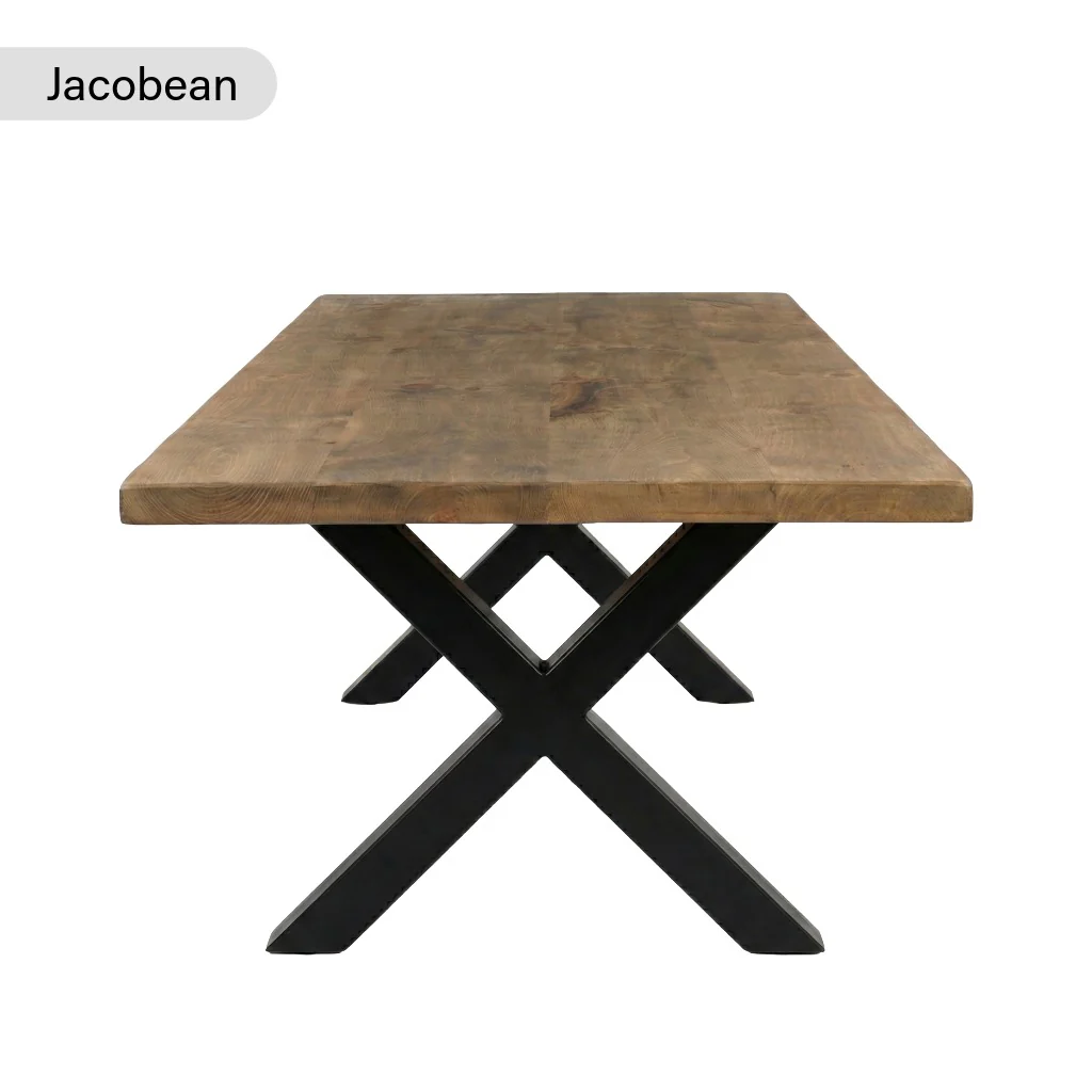 Rustic Industrial Canadian Timber Dining Table - Image 12
