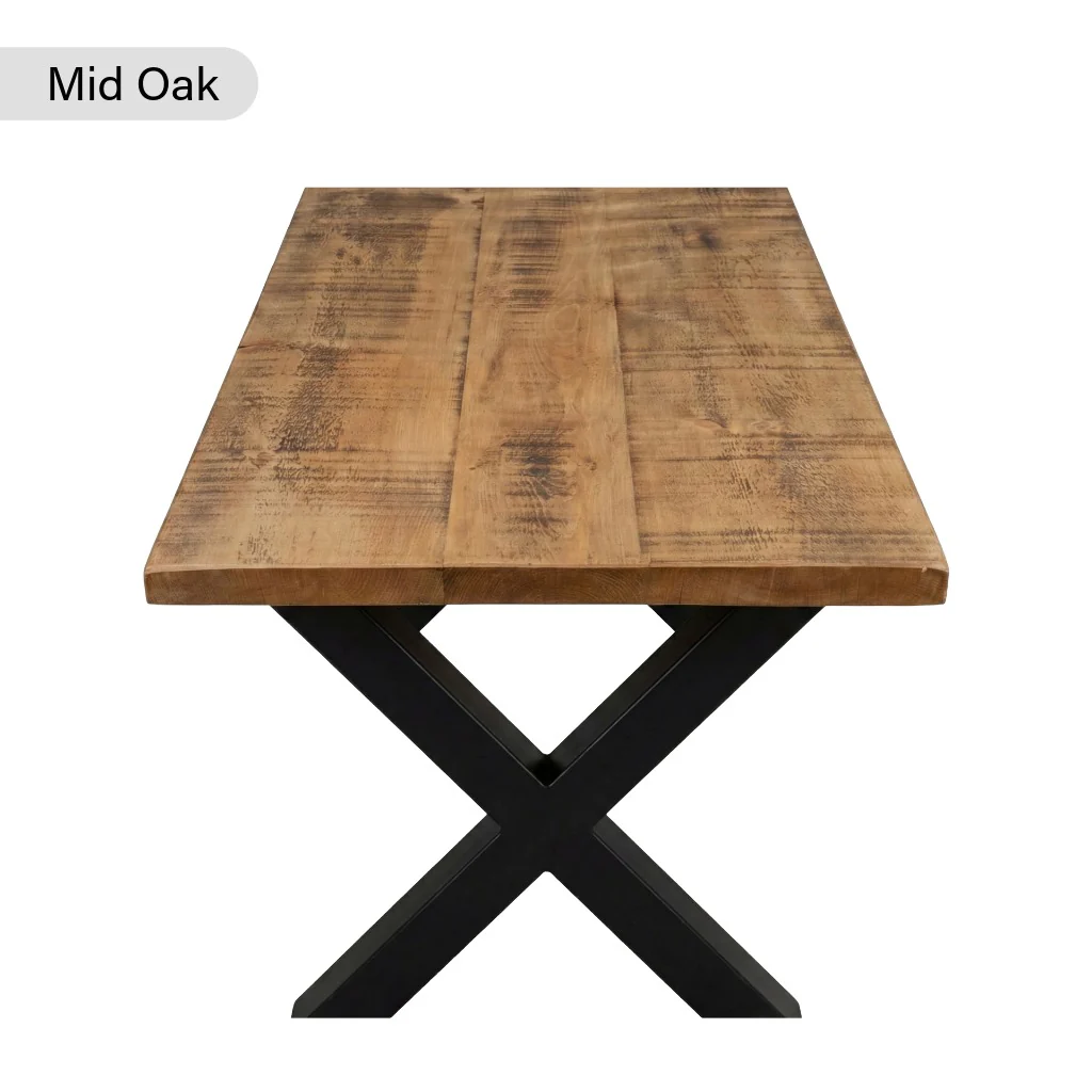 Rustic Industrial Canadian Timber Dining Table - Image 15