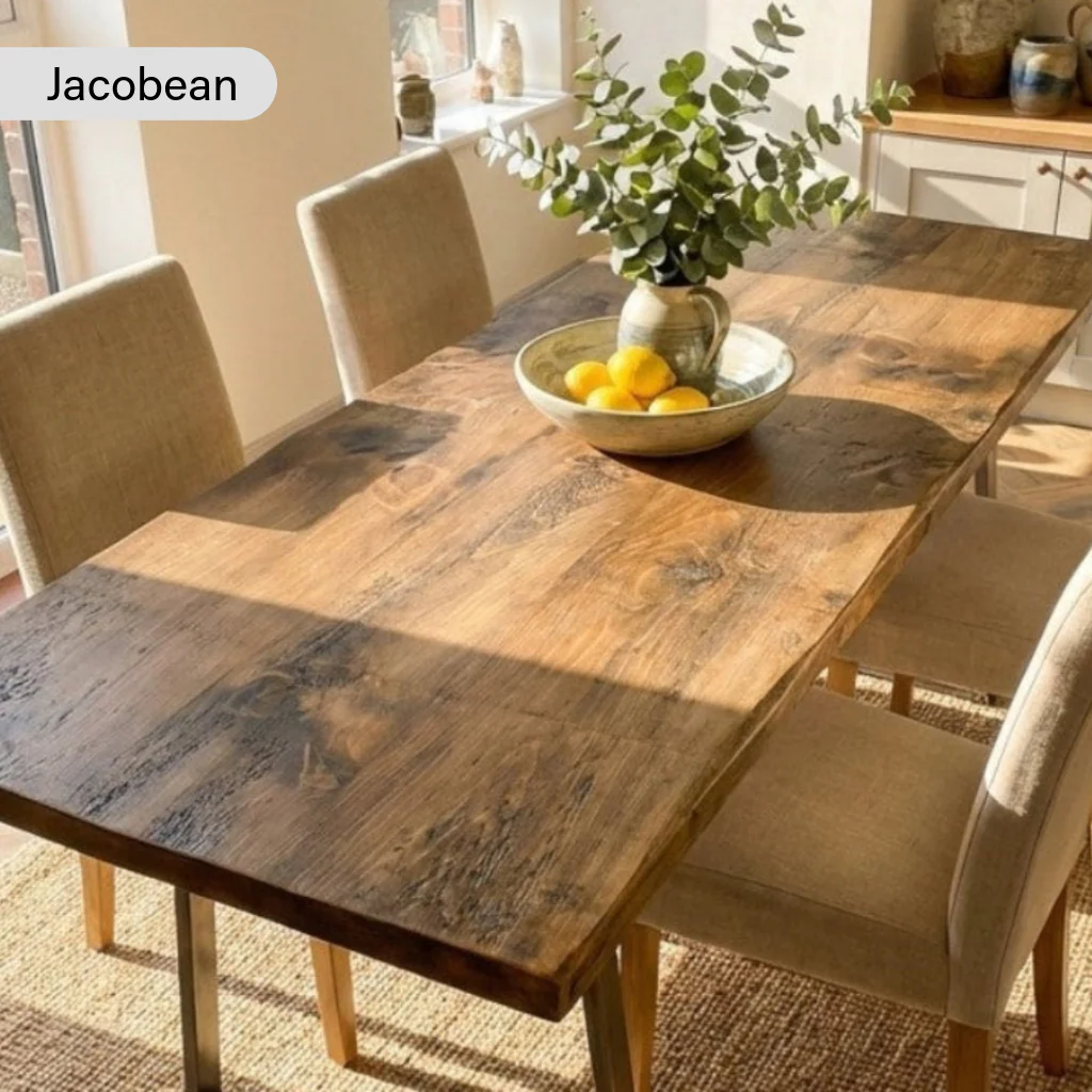 Rustic Industrial Canadian Timber Dining Table - Image 5