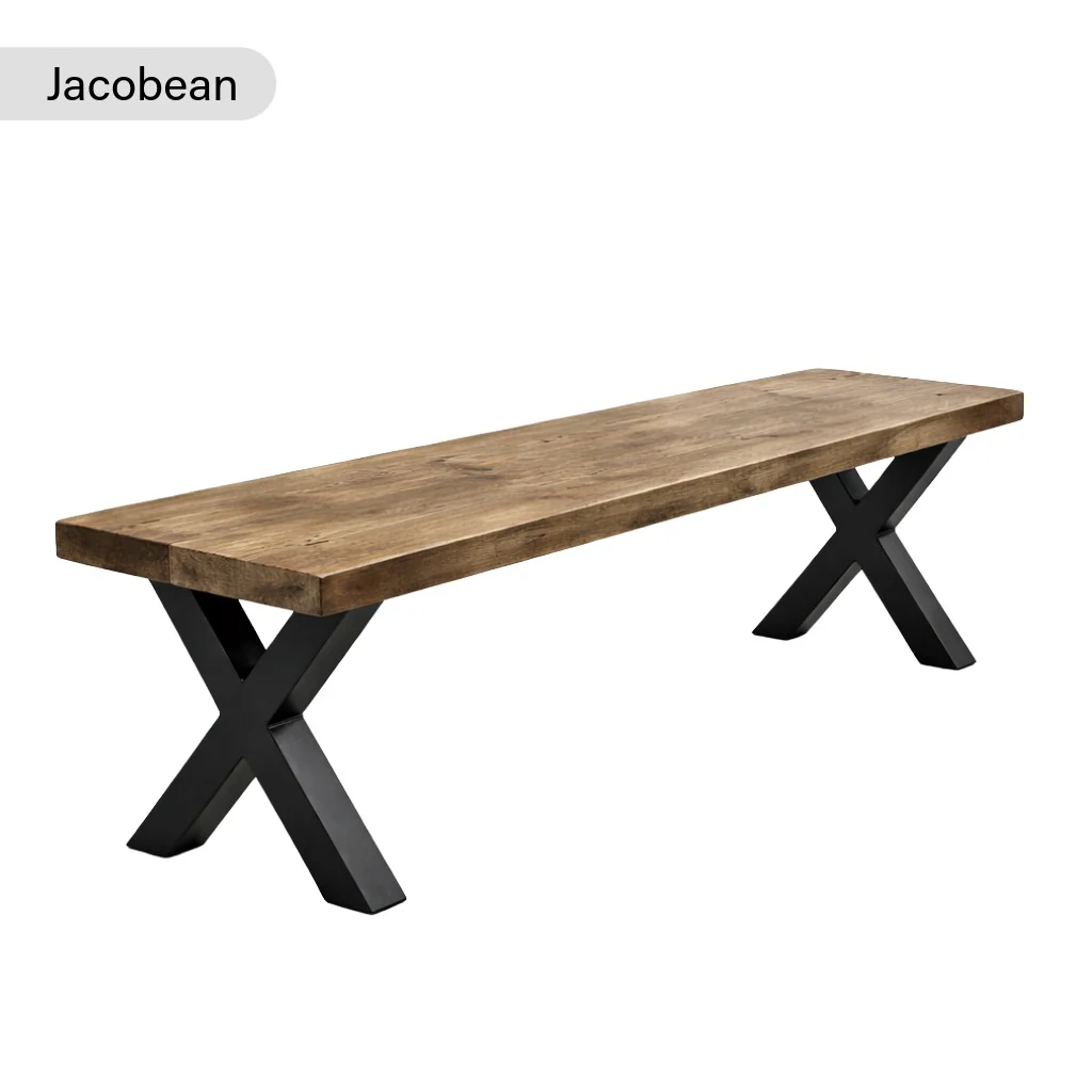 Sleek & Slender Reclaimed Bench - Image 4