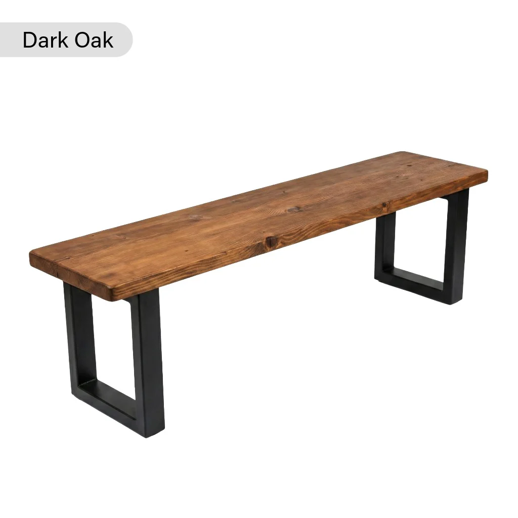 Sleek & Slender Reclaimed Bench - Image 6