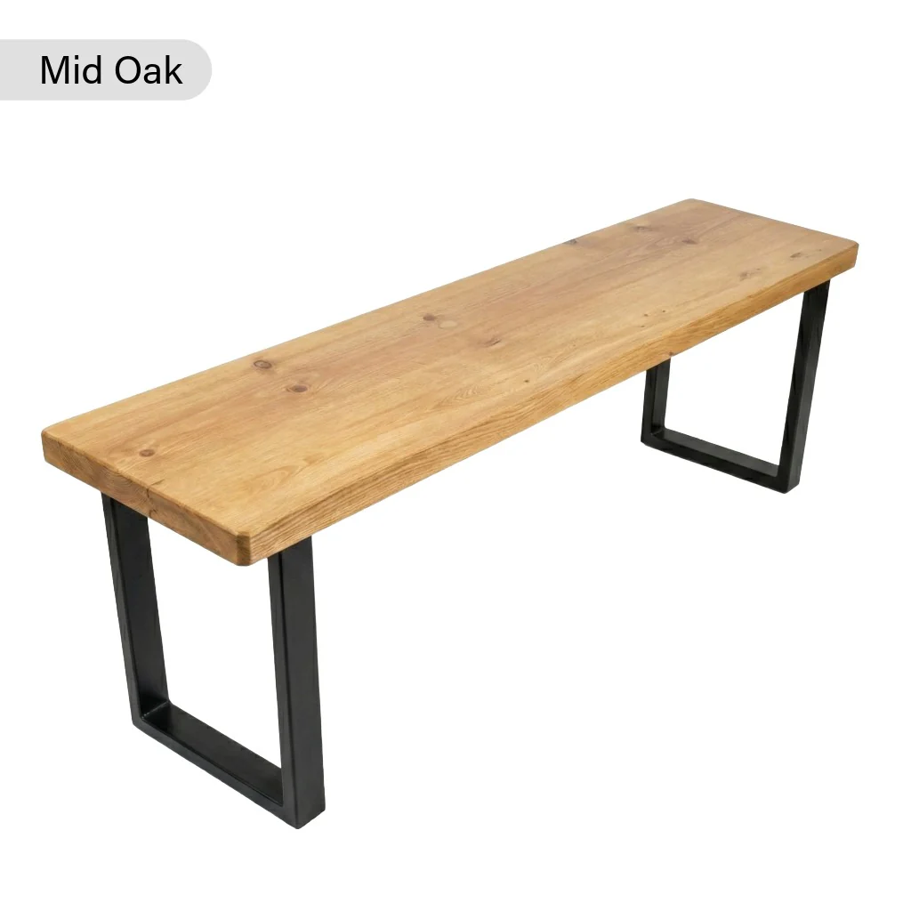 Sleek & Slender Reclaimed Bench - Image 7