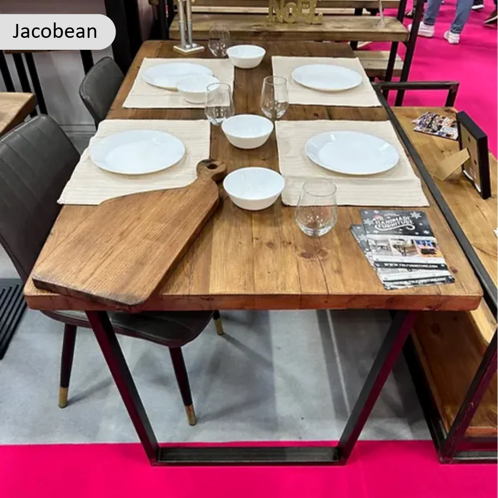 Sleek & Slender Reclaimed Dining Table - Image 3