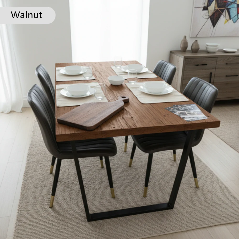 Sleek & Slender Reclaimed Dining Table - Image 7