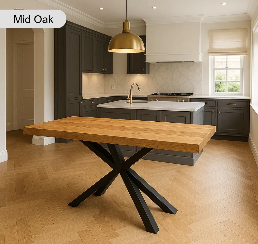 Sleek & Slender Reclaimed Dining Table - Image 9