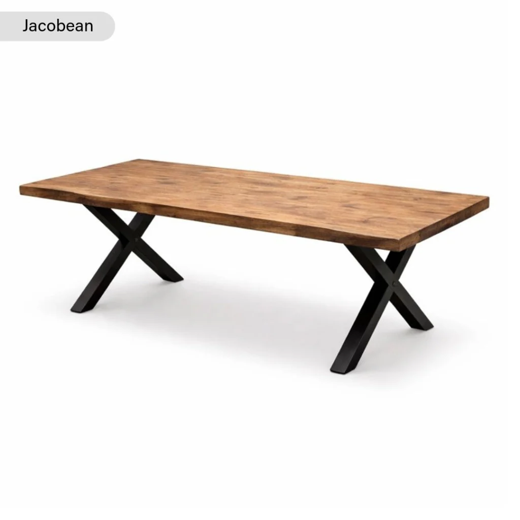 Sleek & Slender Rustic Dining Table - Image 10