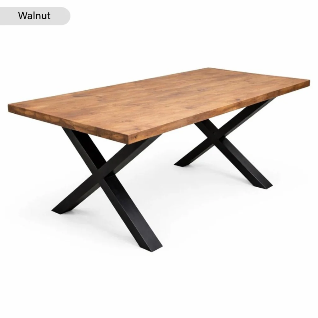 Sleek & Slender Rustic Dining Table - Image 11