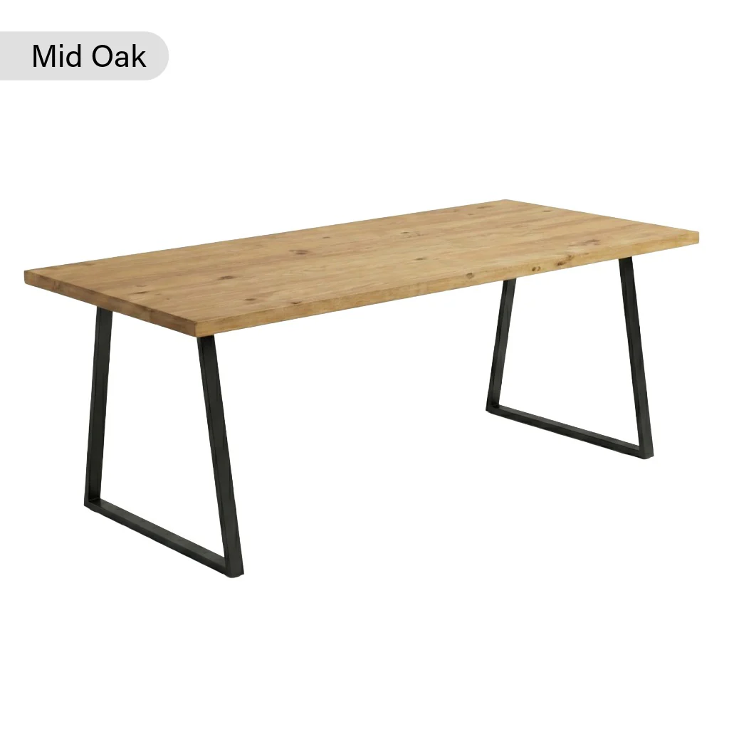 Sleek & Slender Rustic Dining Table - Image 8