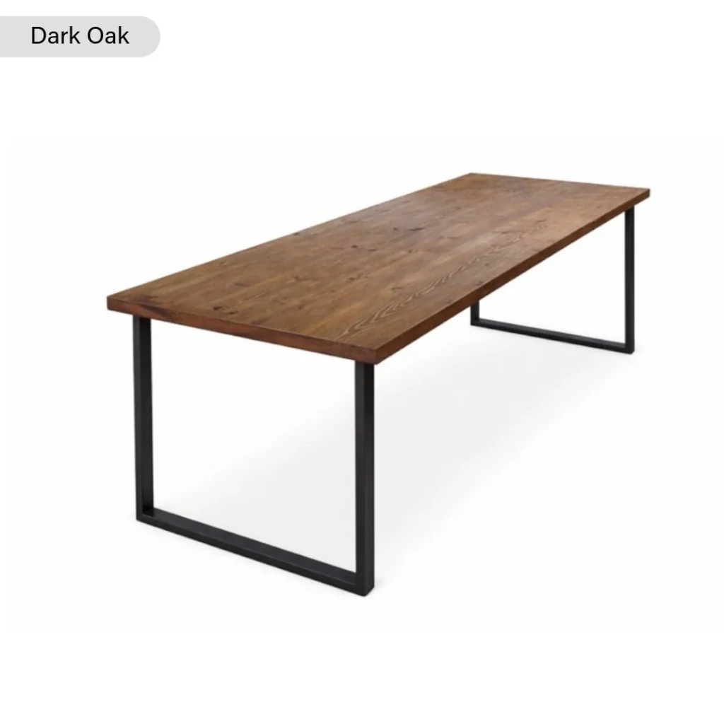 Sleek & Slender Rustic Dining Table - Image 9