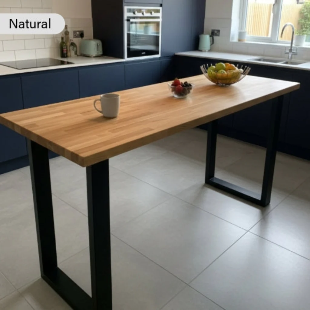Staved Oak Breakfast Bar - Image 5