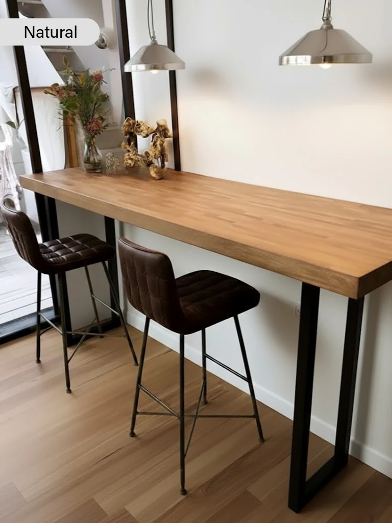 Staved Oak Breakfast Bar - Image 7